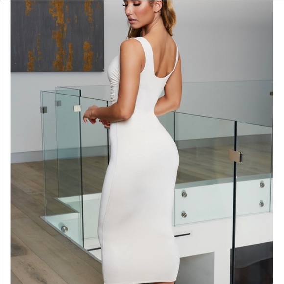 SOLD Brand new Midi Dress in Oyster White ✨ - Picture 1 of 5